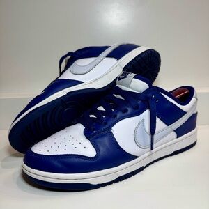 Nike Dunk Low Deep Royal Football Grey Men’s Size 9 - DV0833-401